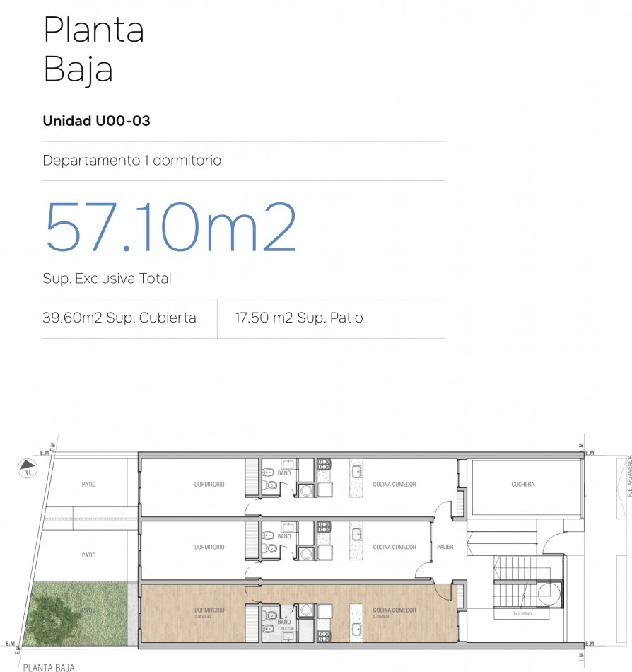 DEPARTAMENTOS EN BARRIO SARGENTO CABRAL