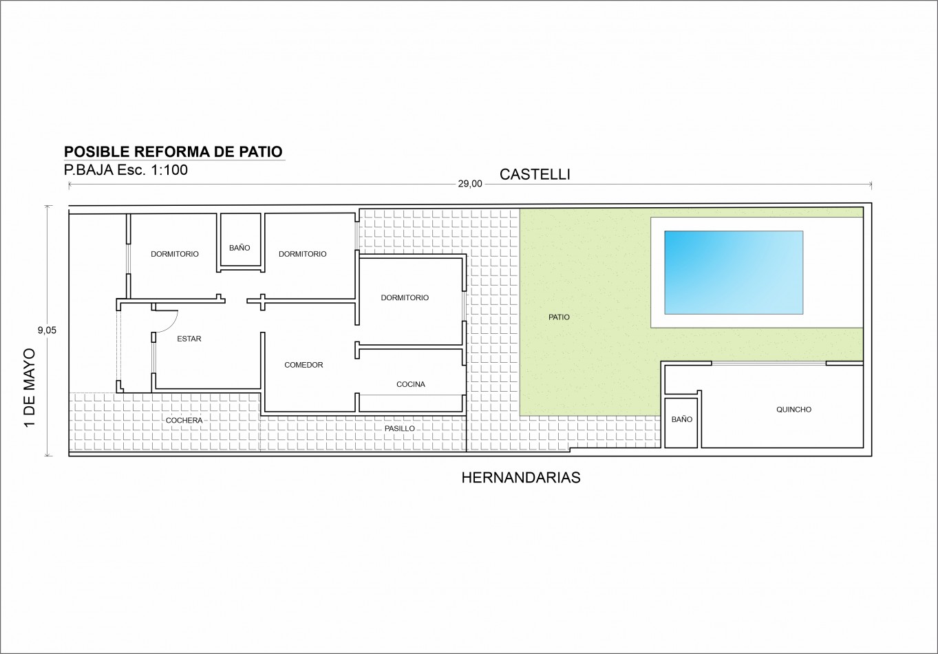 Casa con amplio terreno 1° de mayo 6600
