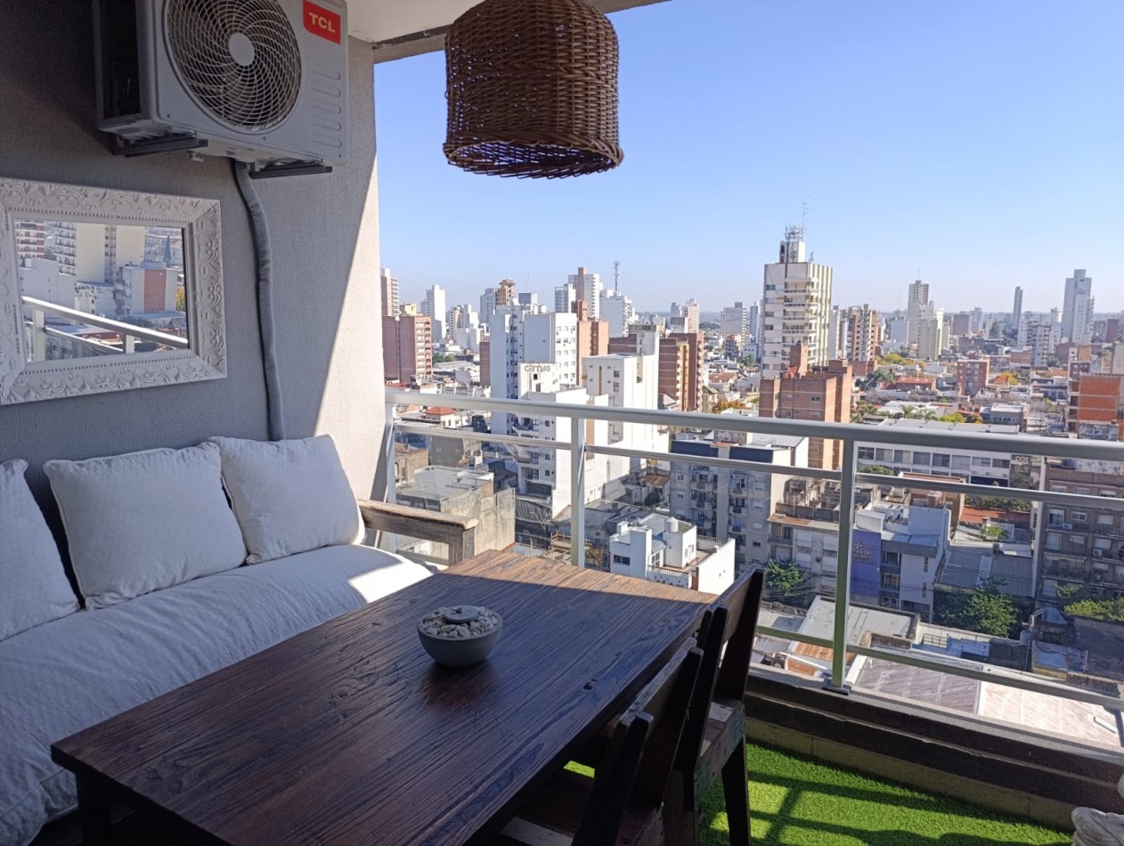 Dpto 1 dorm. + cochera. Rivadavia 3100