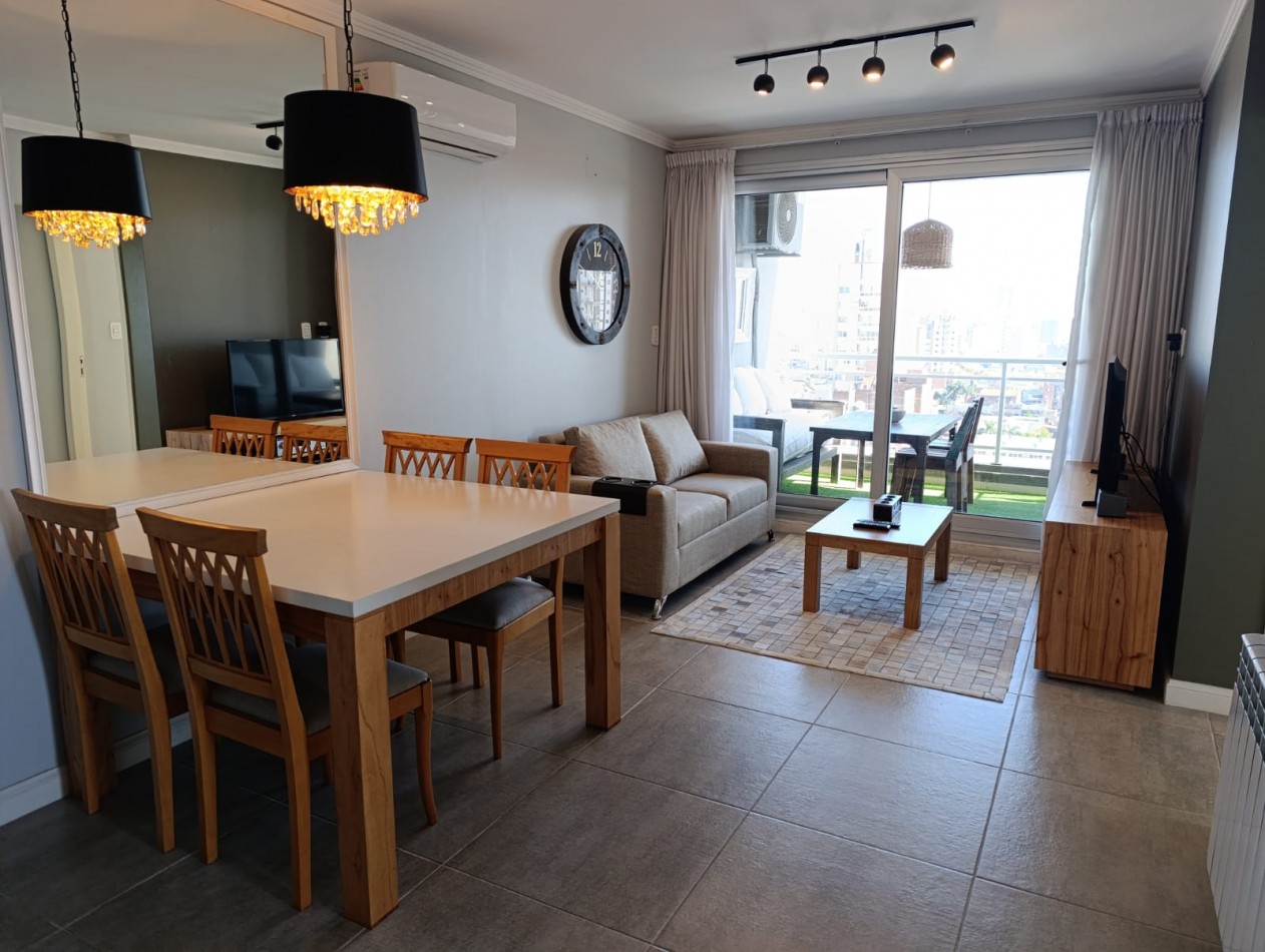 Dpto 1 dorm. + cochera. Rivadavia 3100